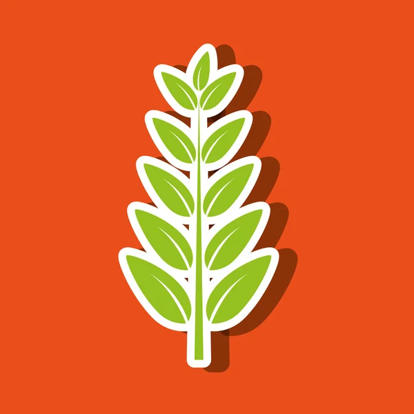 Diseño del icono de la hoja — Vector de stock