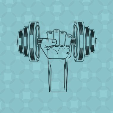 spor salonu spor simgesi tasarım