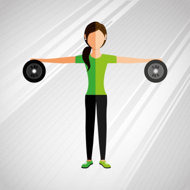 spor salonu spor simgesi tasarım