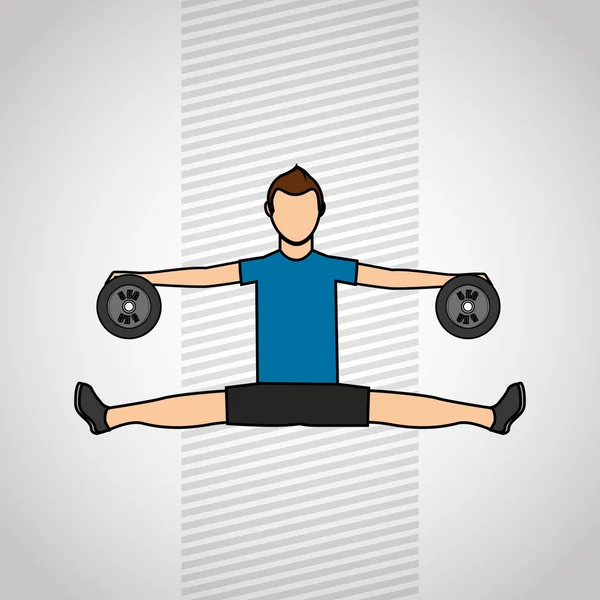 체육관 스포츠 아이콘 디자인 — 스톡 벡터