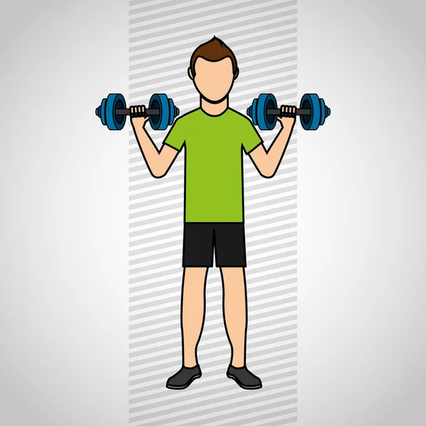 Gym sport icon design — Stock Vector
