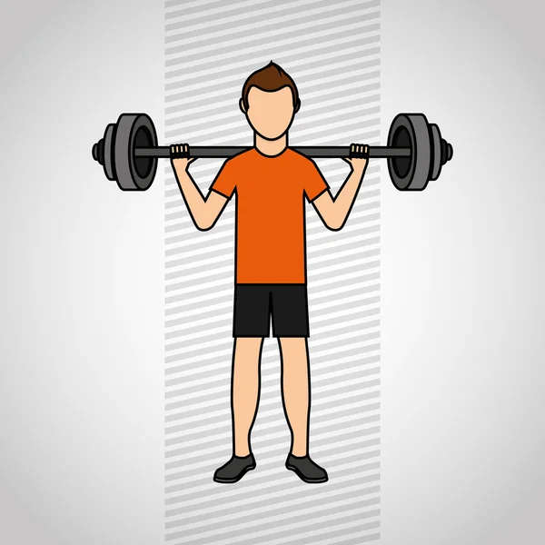 Gimnasio deporte icono de diseño — Vector de stock