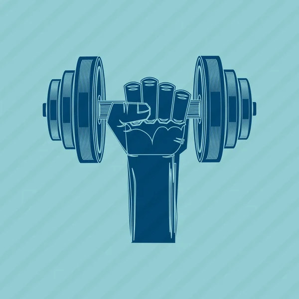 Gimnasio deporte icono de diseño — Vector de stock