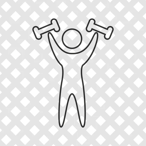 Gym sport icon design — Stock Vector