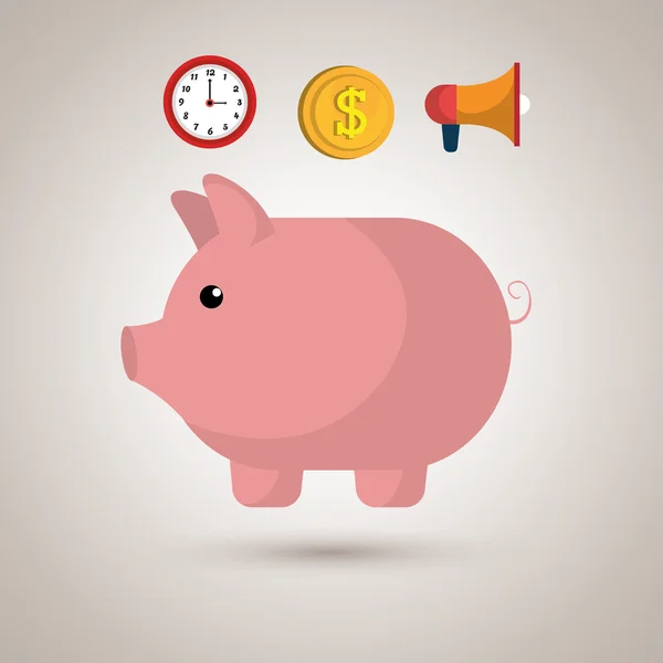 Geld pictogram ontwerp — Stockvector