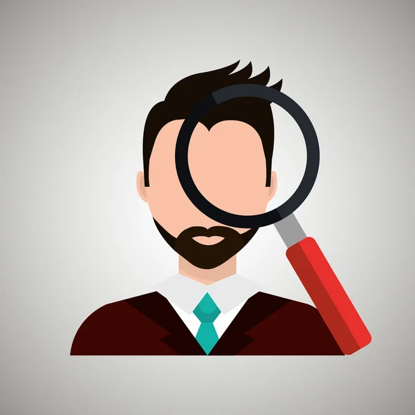 Diseño de persona buscando — Vector de stock