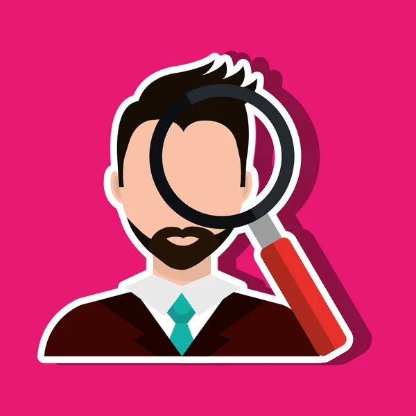 Diseño de persona buscando — Vector de stock