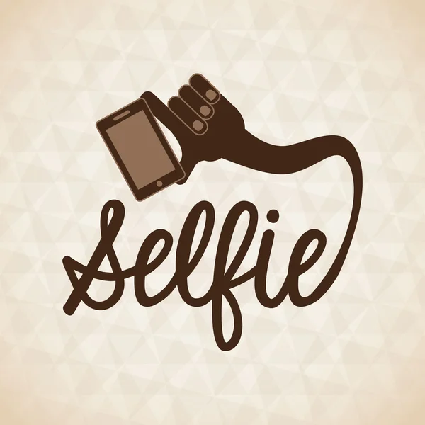 Selfie konceptdesign — Stock vektor