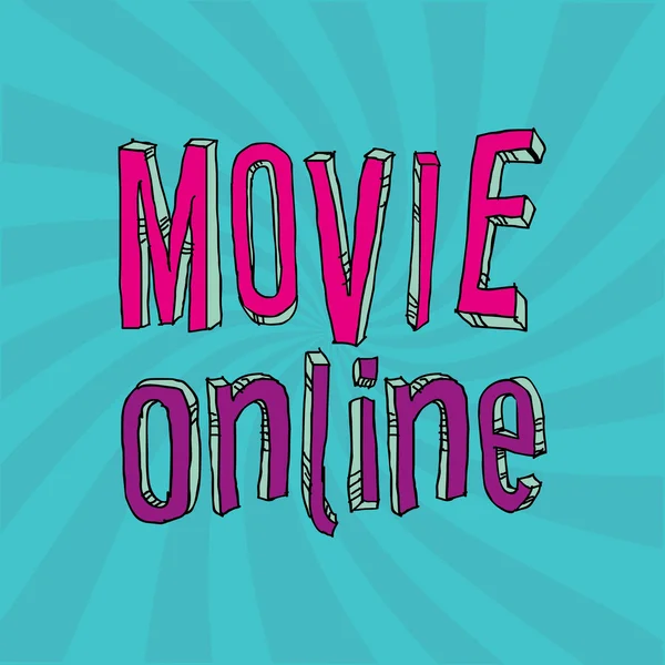 Film online tasarım — Stok Vektör