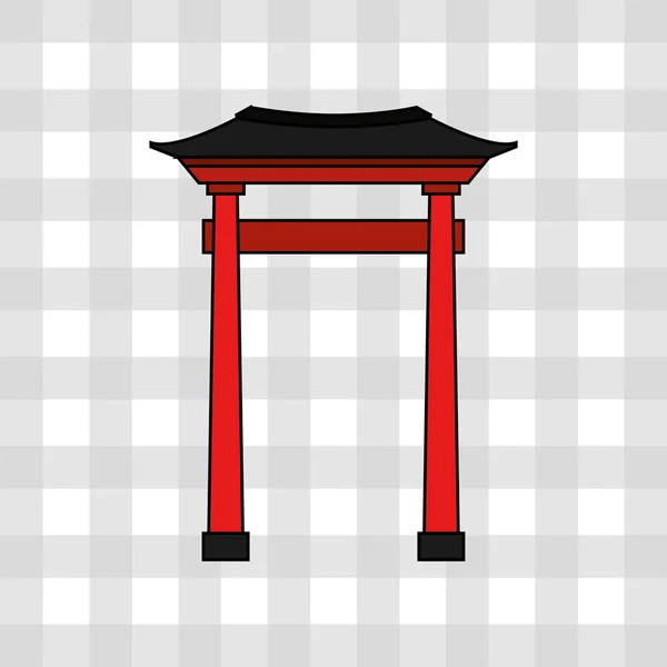 Diseño de cultura japonesa — Vector de stock