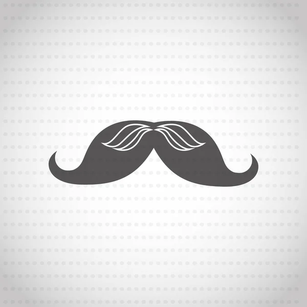 Mustasch ikon design — Stock vektor