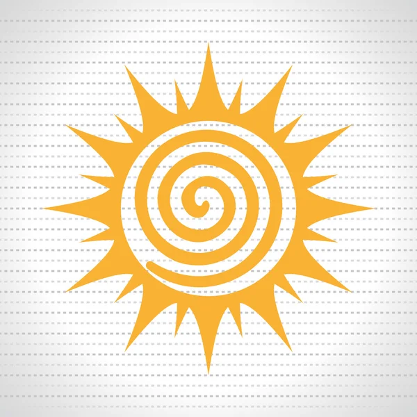 Diseño del icono del sol — Vector de stock