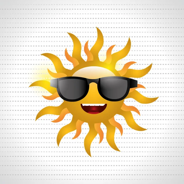Diseño del icono del sol — Archivo Imágenes Vectoriales