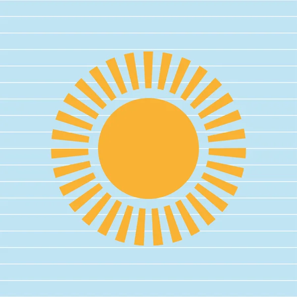 Diseño del icono del sol — Vector de stock