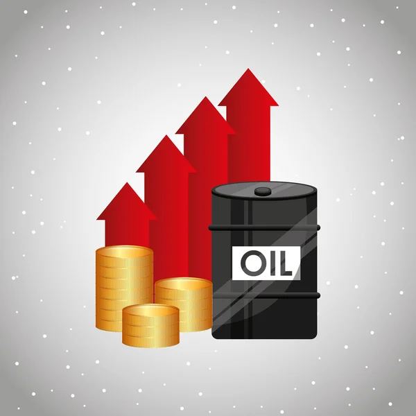 Проектирование нефтяной промышленности — стоковый вектор