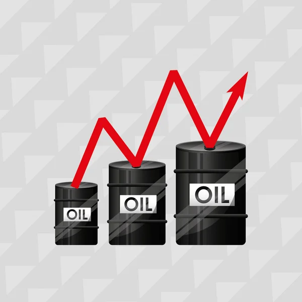 Conception d'industrie pétrolière — Image vectorielle