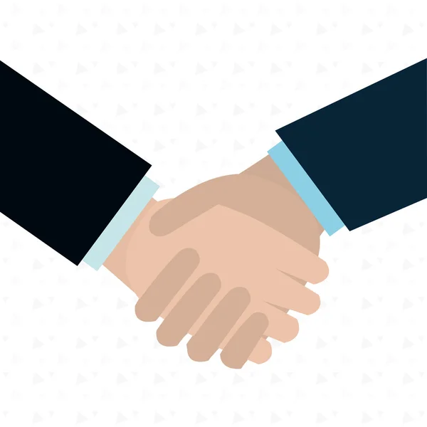 Hand shake  design — Stock Vector