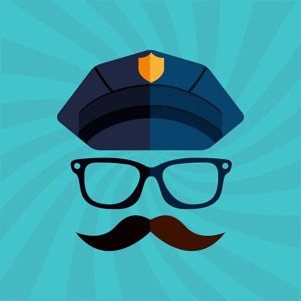 Police service design — Stock Vector