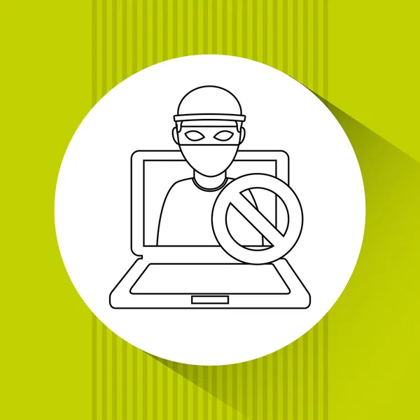 Diseño del sistema de seguridad — Vector de stock