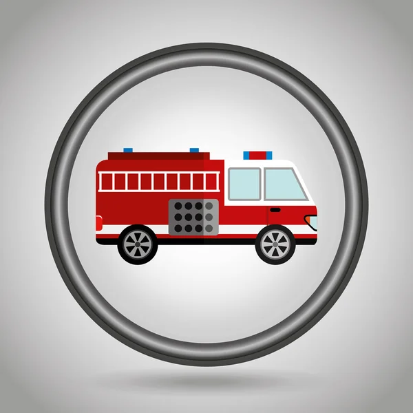 Emergency service design — Stock Vector