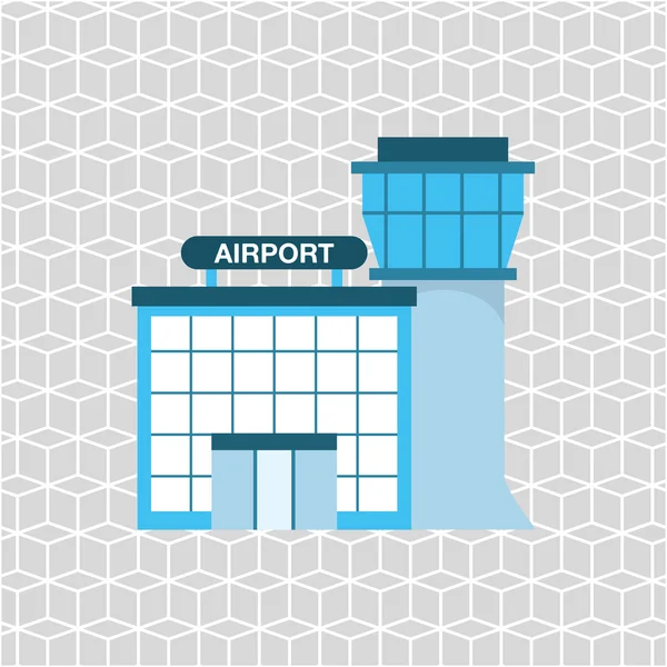 Flughafenterminalgestaltung — Stockvektor