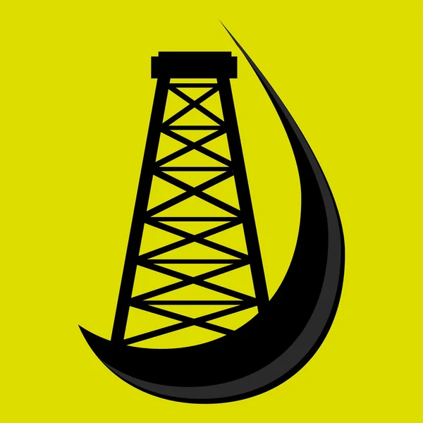 Conception d'industrie pétrolière — Image vectorielle