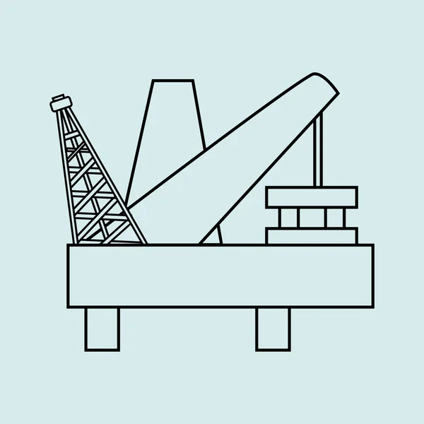 Проектирование нефтяной промышленности — стоковый вектор