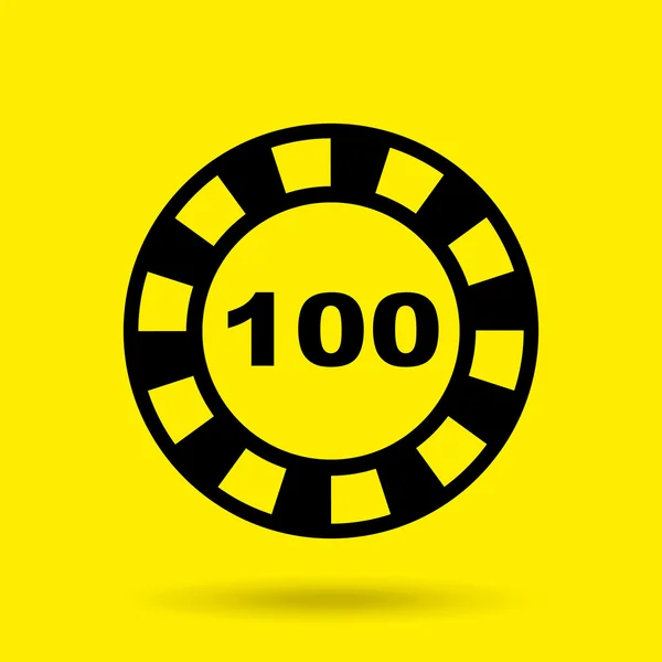 Casino game icon design — Stock Vector