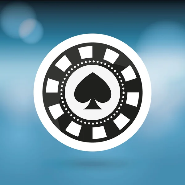 Casino juego icono de diseño — Vector de stock