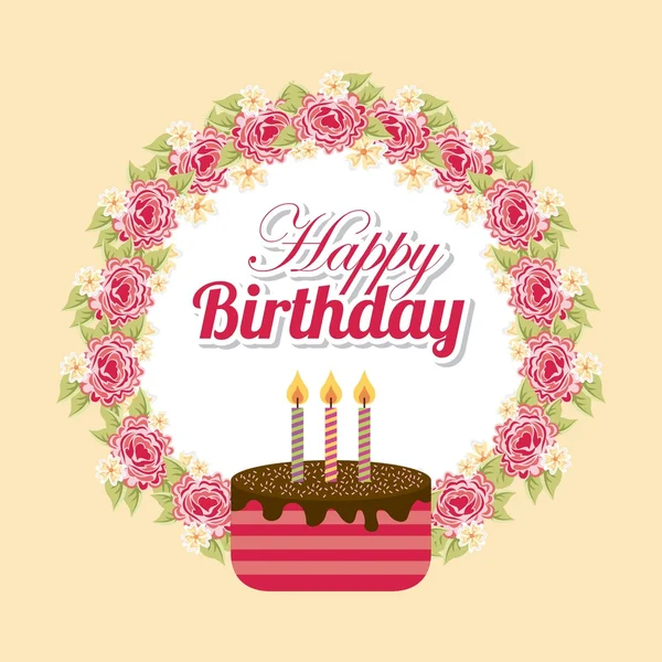 Happy birthday  design — Stock Vector