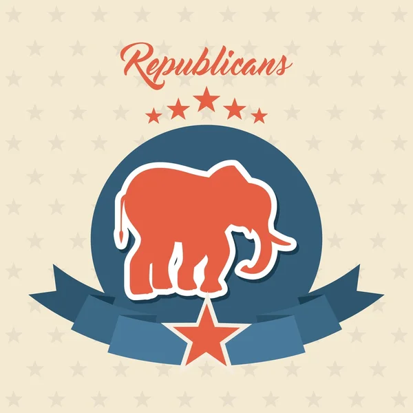 Republican  party design — Stock Vector