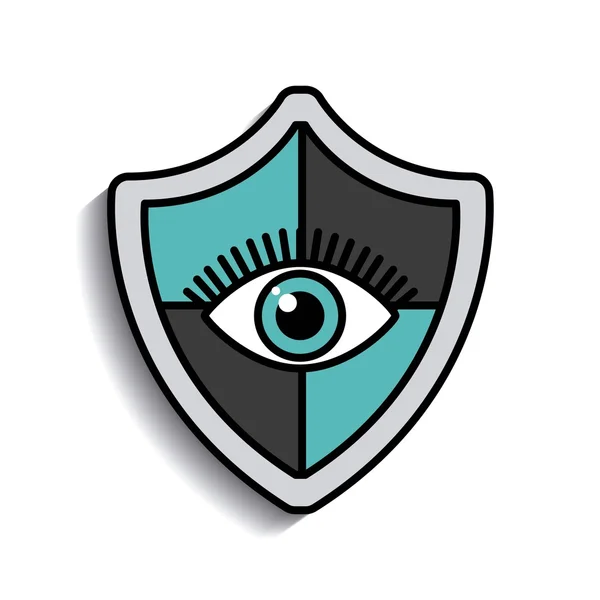 Diseño del sistema de seguridad — Vector de stock