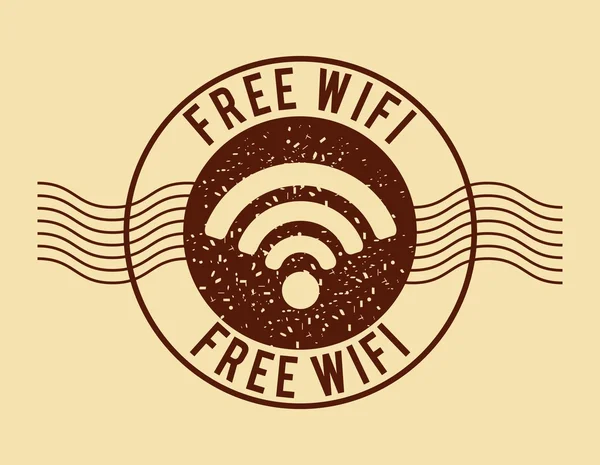 WiFi hizmet tasarımı — Stok Vektör