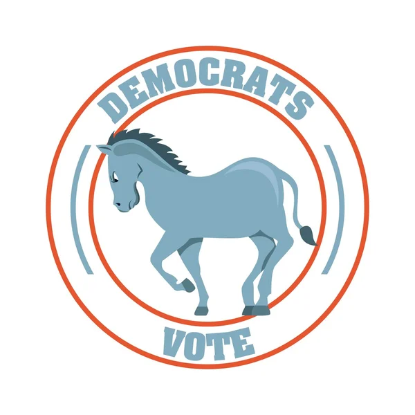 Democrat party design — Stock Vector