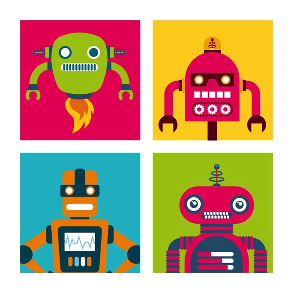 Robot concept design — Stock Vector