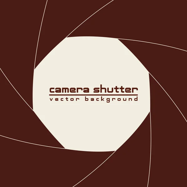 Camera sluiter achtergrond — Stockvector