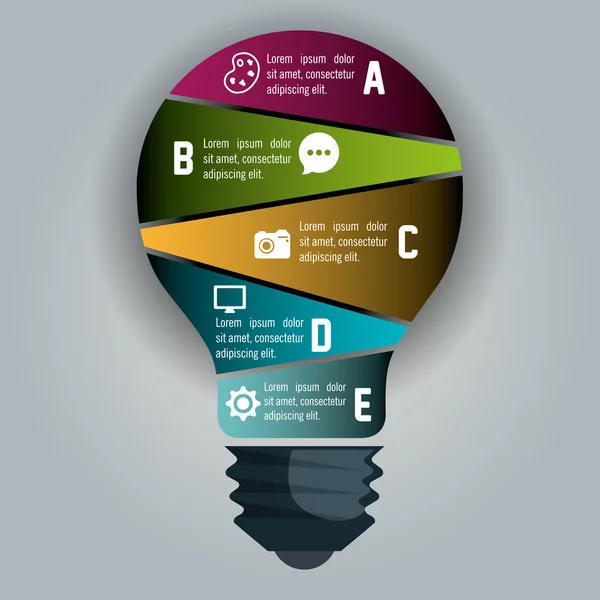 Conception infographique d'entreprise — Image vectorielle