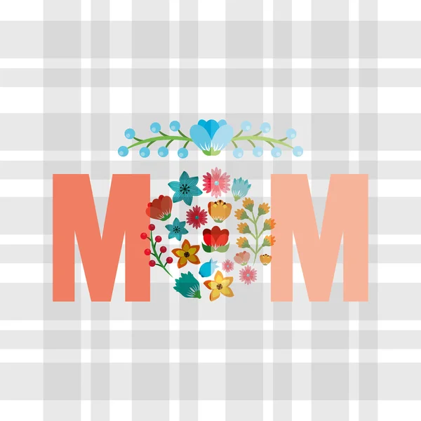 Happy mothers day design — Stock Vector