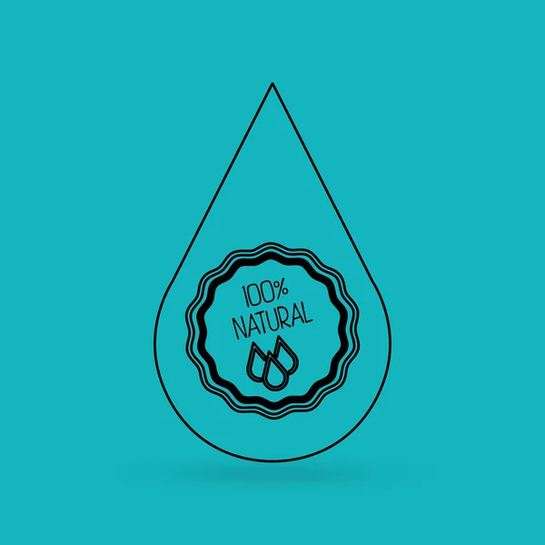 Salvare il design dell'acqua — Vettoriale Stock