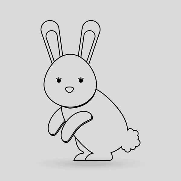 Милий кролик дизайн — стоковий вектор