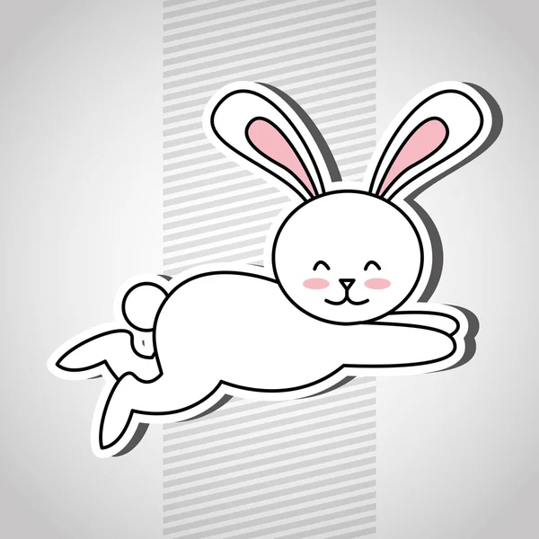 Conception de lapin mignon — Image vectorielle