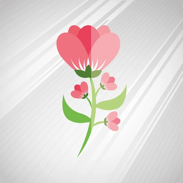 Hermoso diseño de flores — Vector de stock