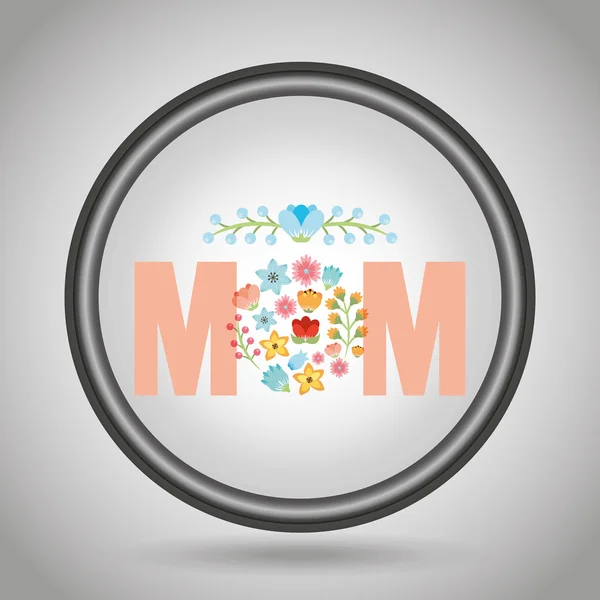 Happy mothers day design — Stock Vector