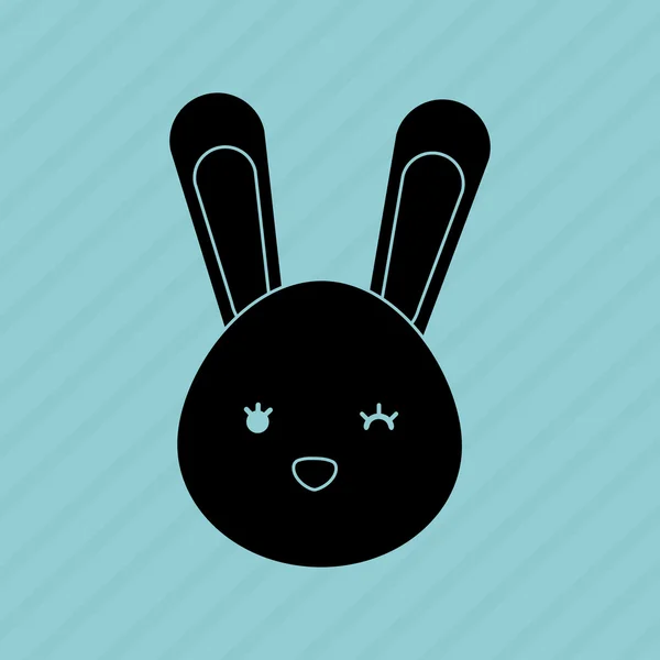 Conception de lapin mignon — Image vectorielle