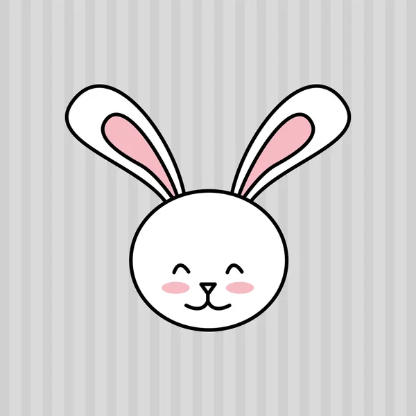 Lindo diseño de conejo — Vector de stock