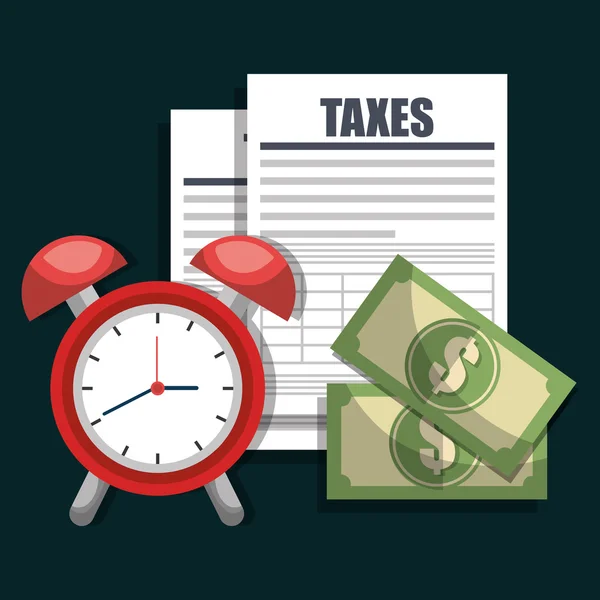 Steuerzeitgestaltung — Stockvektor