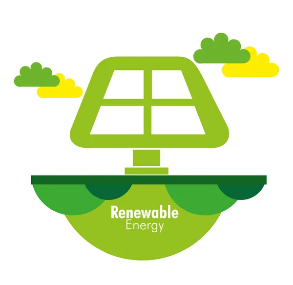 可再生能源的设计 — 图库矢量图片