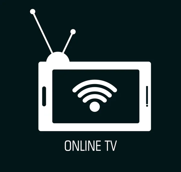 Design online TV — Vettoriale Stock