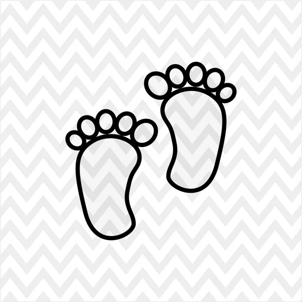 Baby pictogram ontwerp — Stockvector