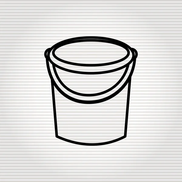 Sand bucket icon design — Stock Vector
